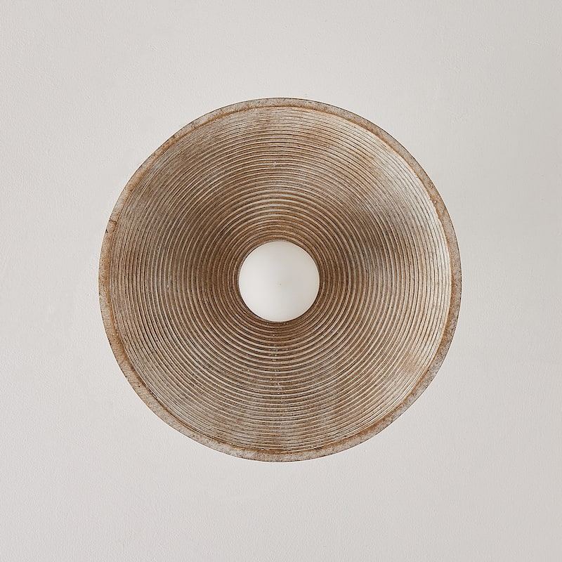 1-Light Modern Semi-Flush Mount Ceiling Light for Small Room