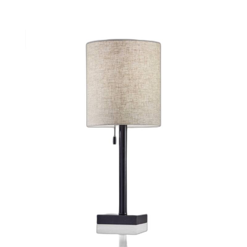 Dark Bronze Metal Table Lamp - 9 x 9 x 22
