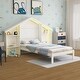 preview thumbnail 6 of 40, Wooden platform bed in house shape