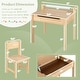 preview thumbnail 5 of 4, Multi Activity Set Kids Art Table &Chair Set with Paper Roll Holder