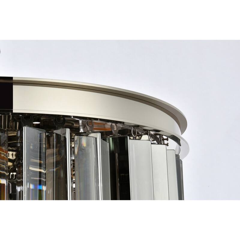 Royce Edge 6-Light Polished Nickel Flush Mount