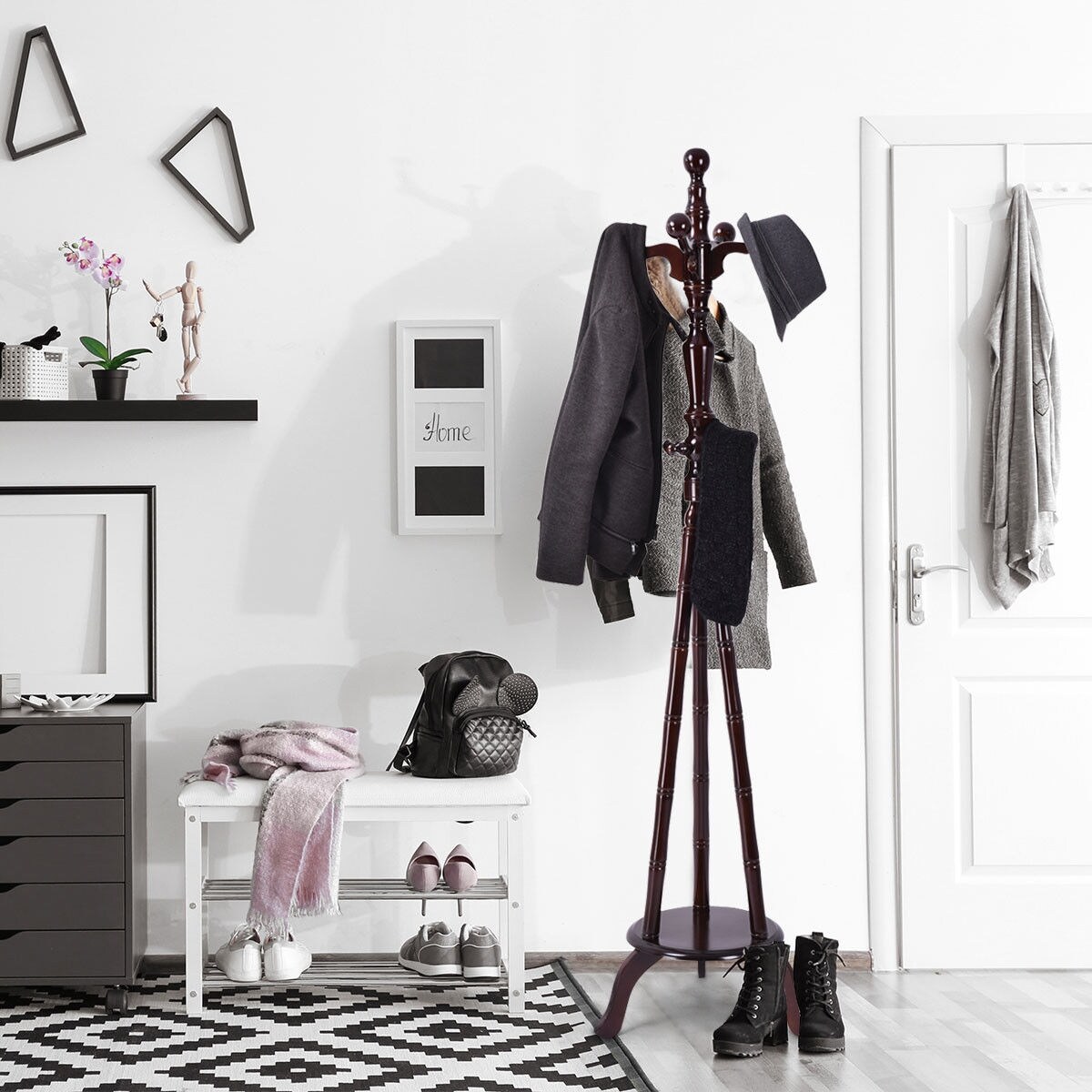 coat purse rack