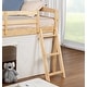 preview thumbnail 13 of 13, COSTARS Kids Loft Bed with Slide and Ladder, Solid Wood Twin Loft Bed with Tent and Guardrails
