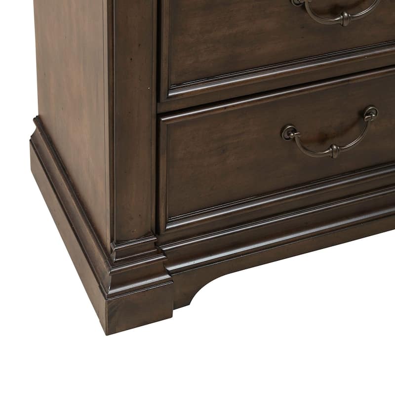Arden Road Satin Cherry Poplar Dresser for Bedroom Storage - 6, 8, or 10 Drawers