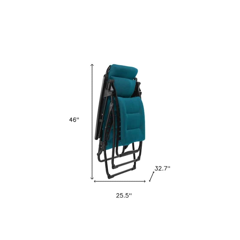 Outdoor Zero Gravity Chair Steel Frame with Removable Cushion