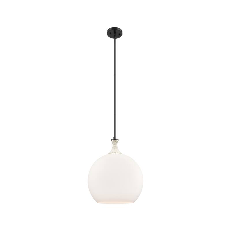 Innovations Lighting Downtown Urban - Astor - 1 Light 14" Rope Detailed Stem Hung Pendant