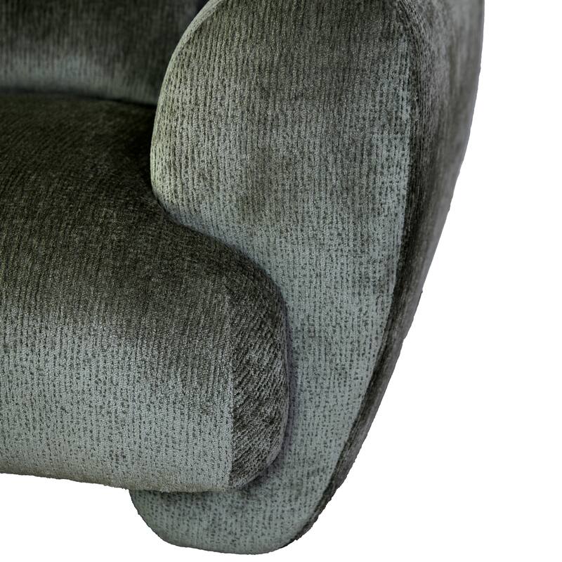 Furniture of America Rydel Modern Olive Green Chenille Loveseat