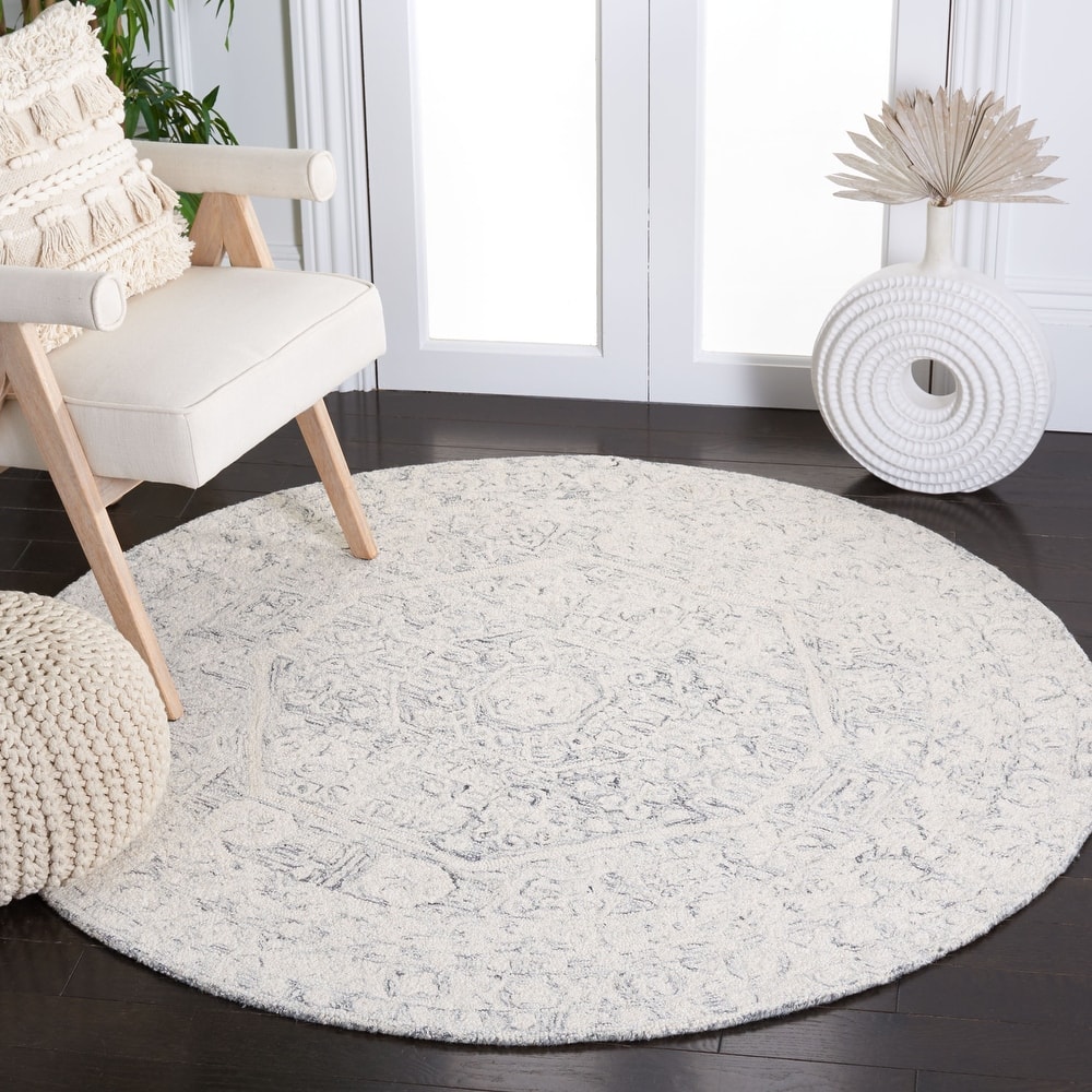 SAFAVIEH Handmade Micro-Loop Sunitha Transitional Wool Rug