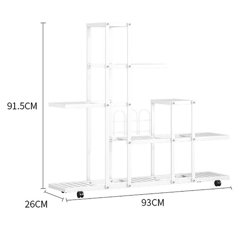 Metal Plant Stand, Indoor Plant Shelf for Multiple Planter, Wrought Iron Multiple Flower Pot Holder Shelf Plant Display
