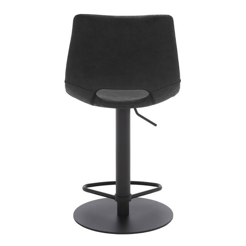 SAFAVIEH Myrtice Gas Lift Adjustable Bar Stool - 19 In. W x 17 In. D x 34-44 In. H - 19Wx17Dx44H