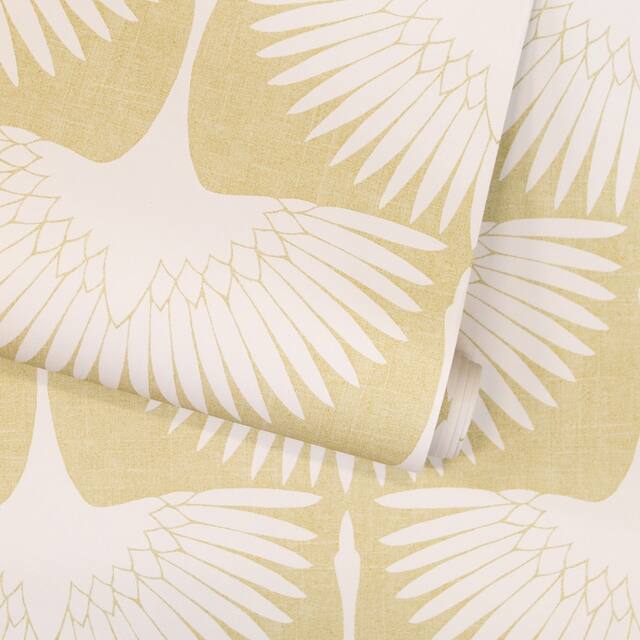 Genevieve Gorder Feather Flock Removable Peel and Stick Wallpaper