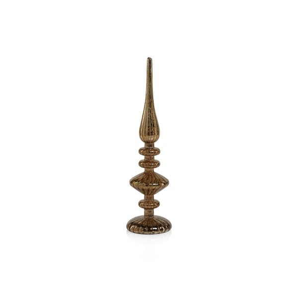 slide 2 of 13, Azenor 13" LED Tabletop Finials, Set of 2 Gold