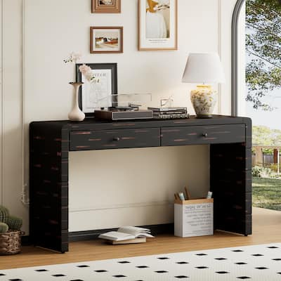 Venus Farmhouse Console Storage Table with 2 Drawers