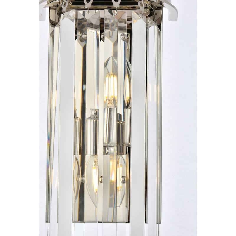 Royce Edge 2 light Polished nickel Wall Sconce