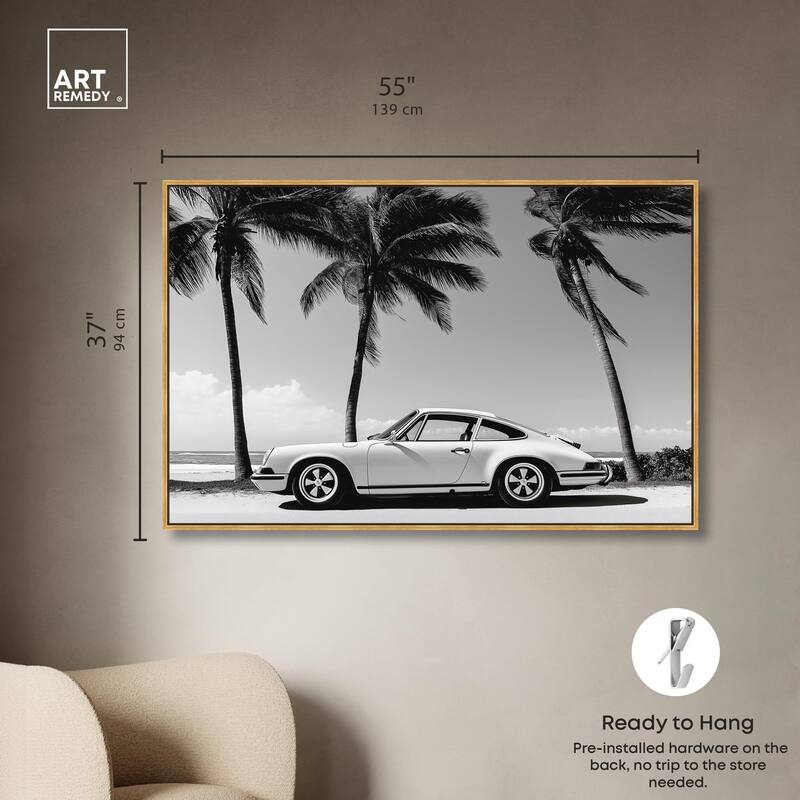 Analog Vintage Car Canvas by Art Remedy
