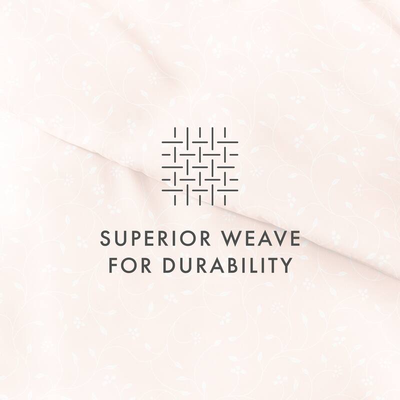 Becky Cameron Oversized Pink Buds Pattern 3 Piece Duvet Cover Set