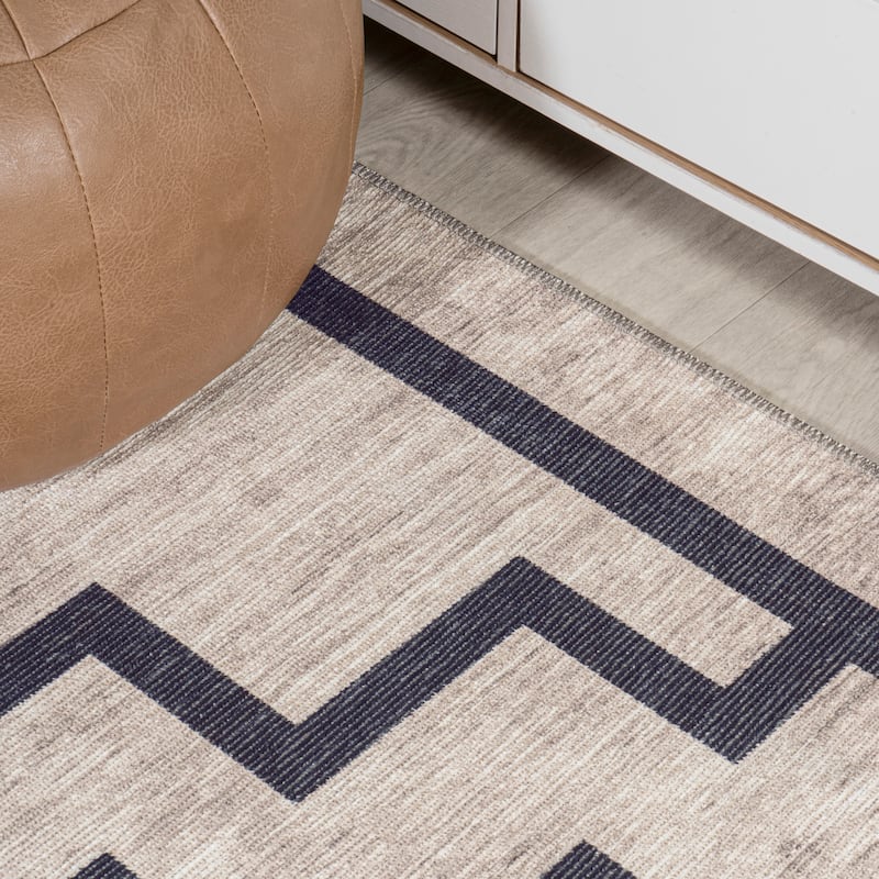 JONATHAN Y Raita Medallion Textured Weave Machine Washable Area Rug
