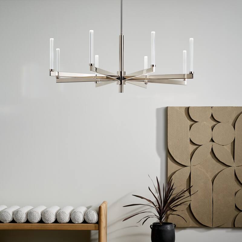 Kichler Lighting Sycara 48.5 in. 8-Light Integrated LED Chandelier