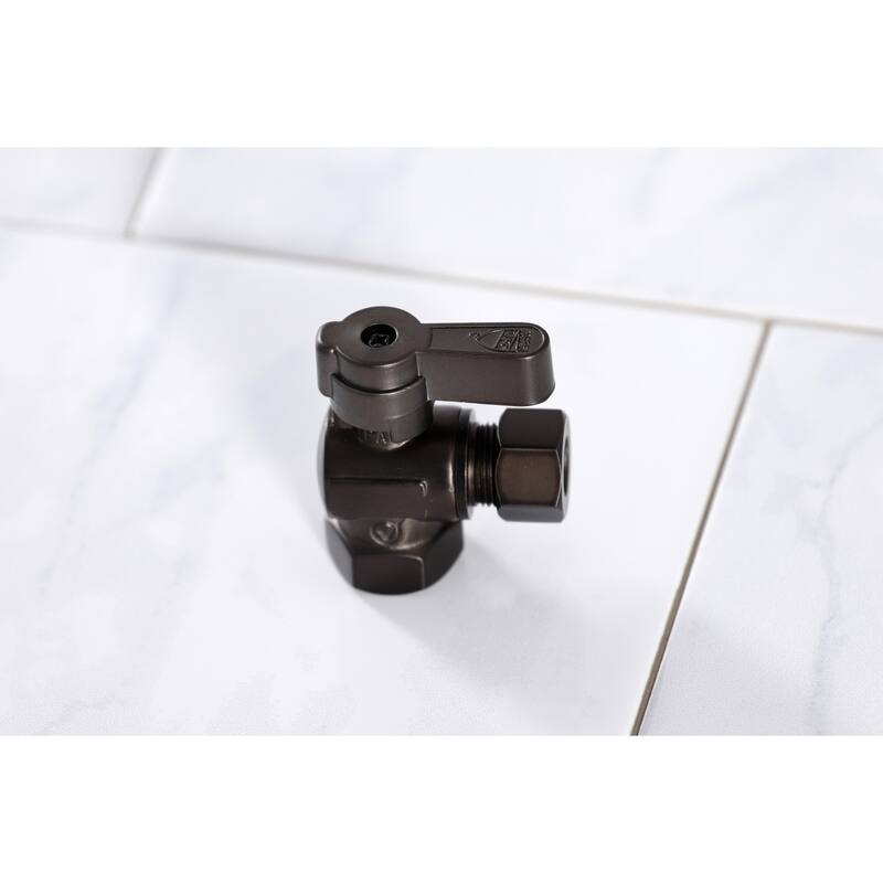 Kingston Brass 3/8" FIP X 3/8" OD Comp Angle Stop Valve