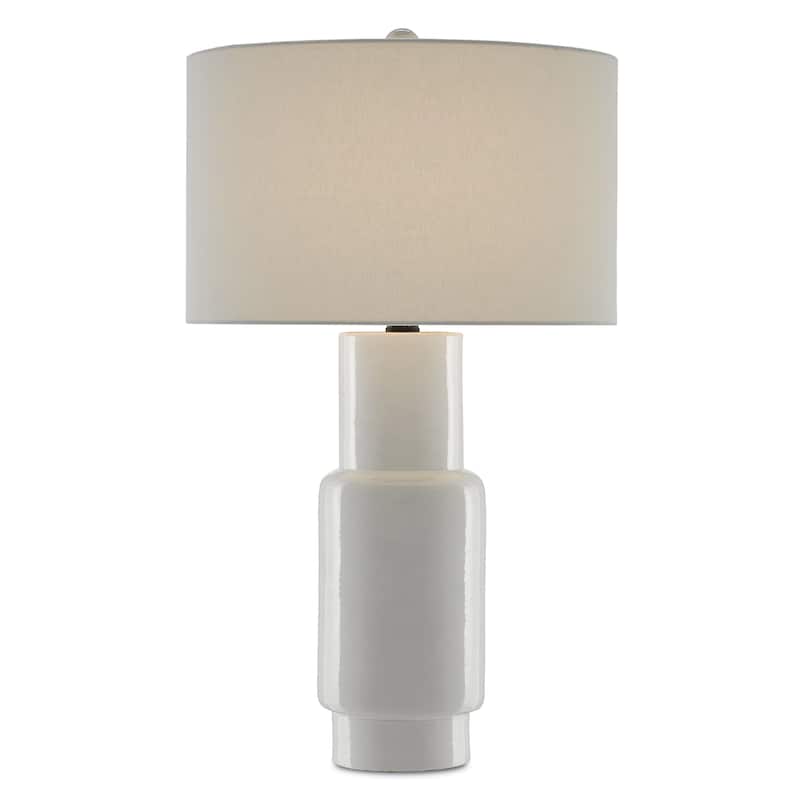 Currey & Company Janeen White Table Lamp - 30.75"h x 18"w x 18"d - 30.75"h x 18"w x 18"d - White