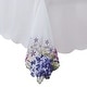 preview thumbnail 2 of 1, Spring Hydrangea Floral Cutwork Tablecloth