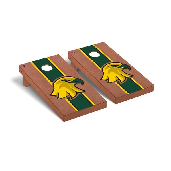 slide 2 of 5, SUNY Brockport Golden Eagles Rosewood Cornhole Board Set