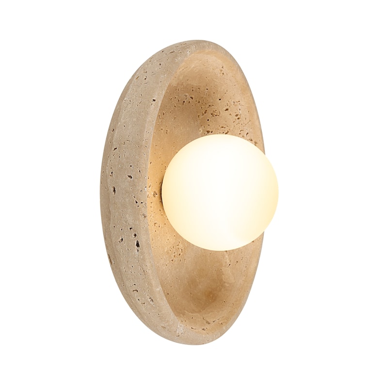 Renwil Myrtos 4.92" Height Wall Sconce, Beige