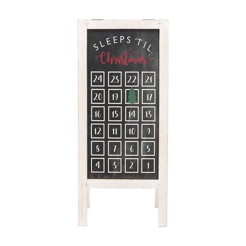 Christmas Countdown Wood Calendar with Easel Bed Bath Beyond 34792387