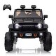 preview thumbnail 22 of 32, 24V Kids Ride-On Truck with Remote Control, 19.7" Seat Width 2-Seater Electric Toy Black