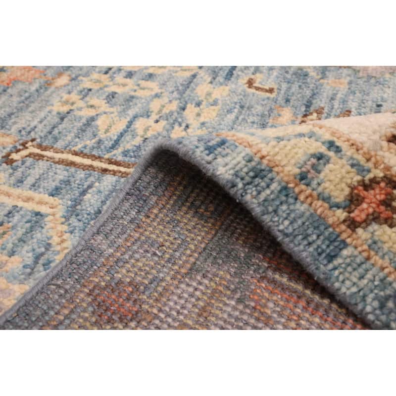 ECARPETGALLERY Hand-knotted Jules Serapi Dark Blue Wool Rug - 7'10 x 9'11