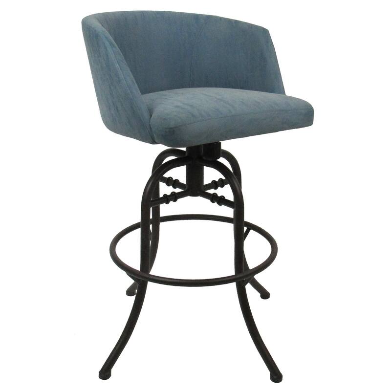 Swivel Tilt Counter 26" or Bar 30" Metal Bar Stool - Joey - Topaz Vinyl - Black - Bar Height