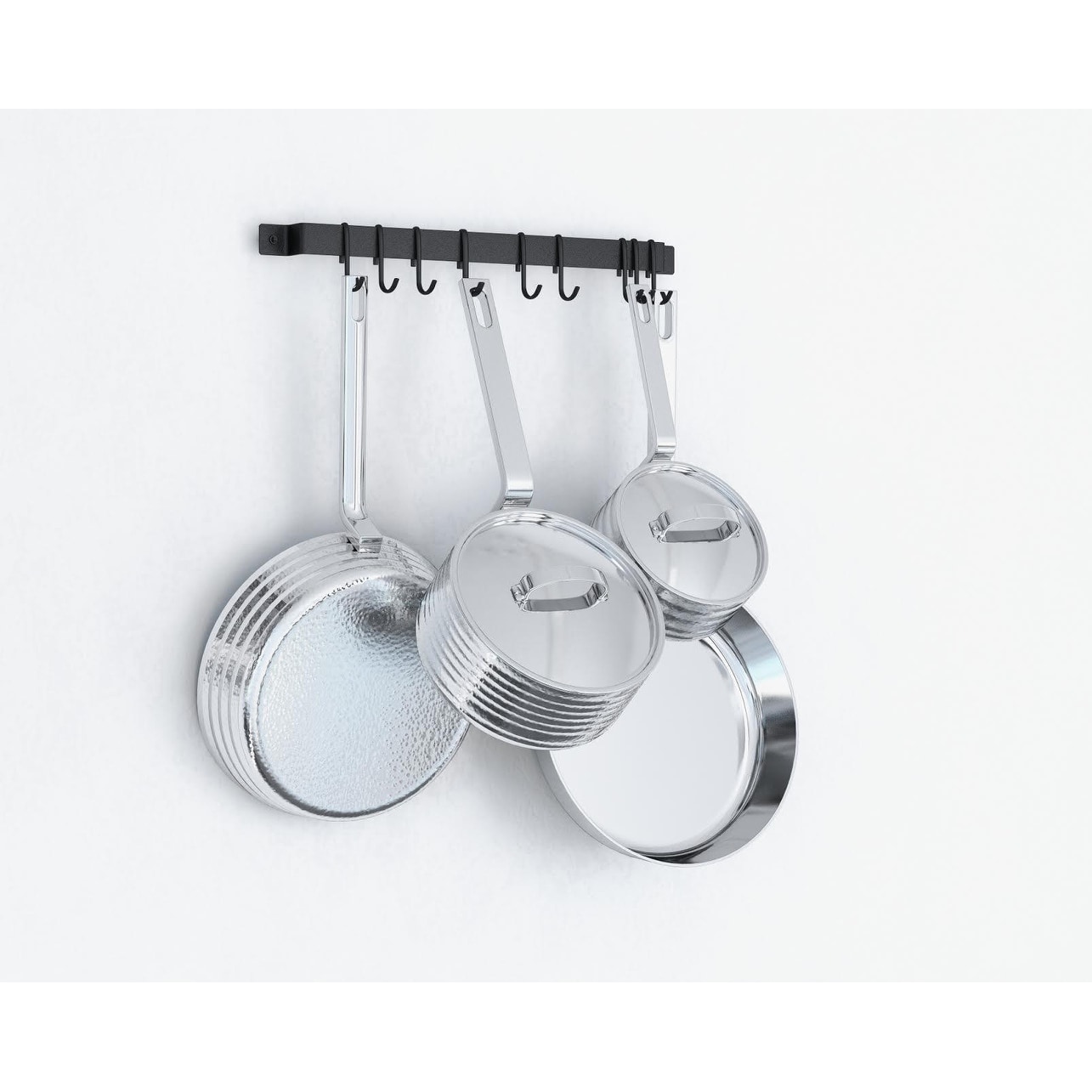 Sorbus Ceiling Mounted Pot Rack with Hooks ,Chrome