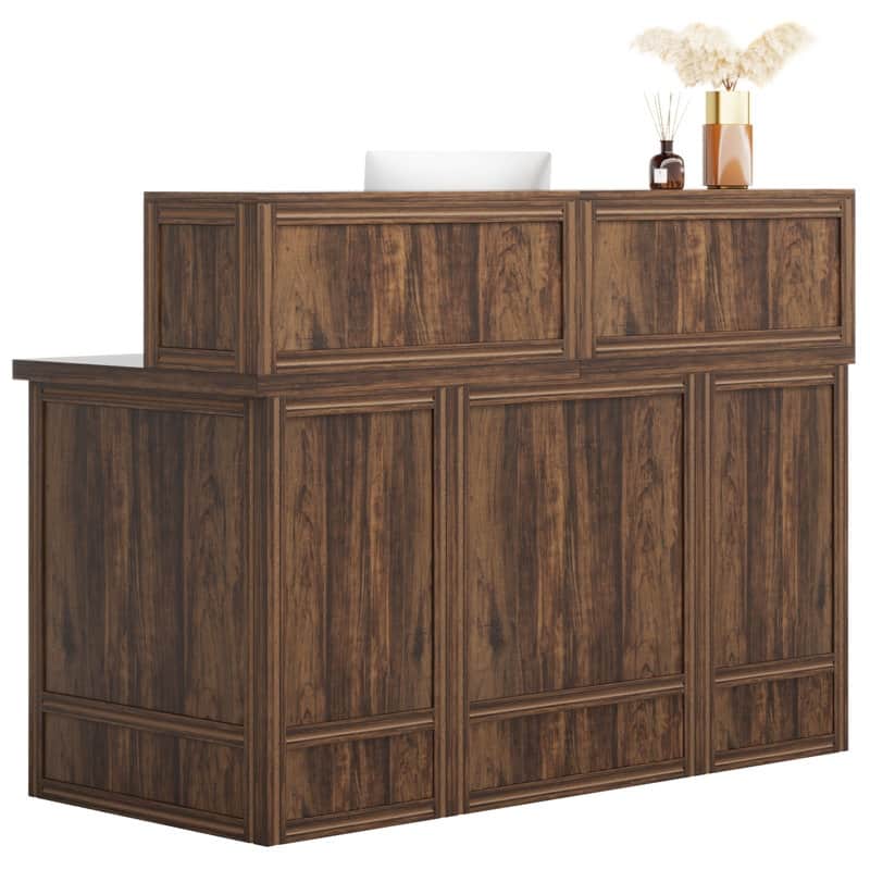 Modern Reception Desk with Counter,Front Desk Receptionist Desk ,Checkout Counter