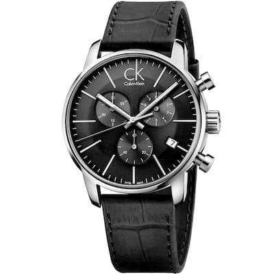 Calvin Klein Men's City Black Dial Watch - K2G271C3 - 6 (36)
