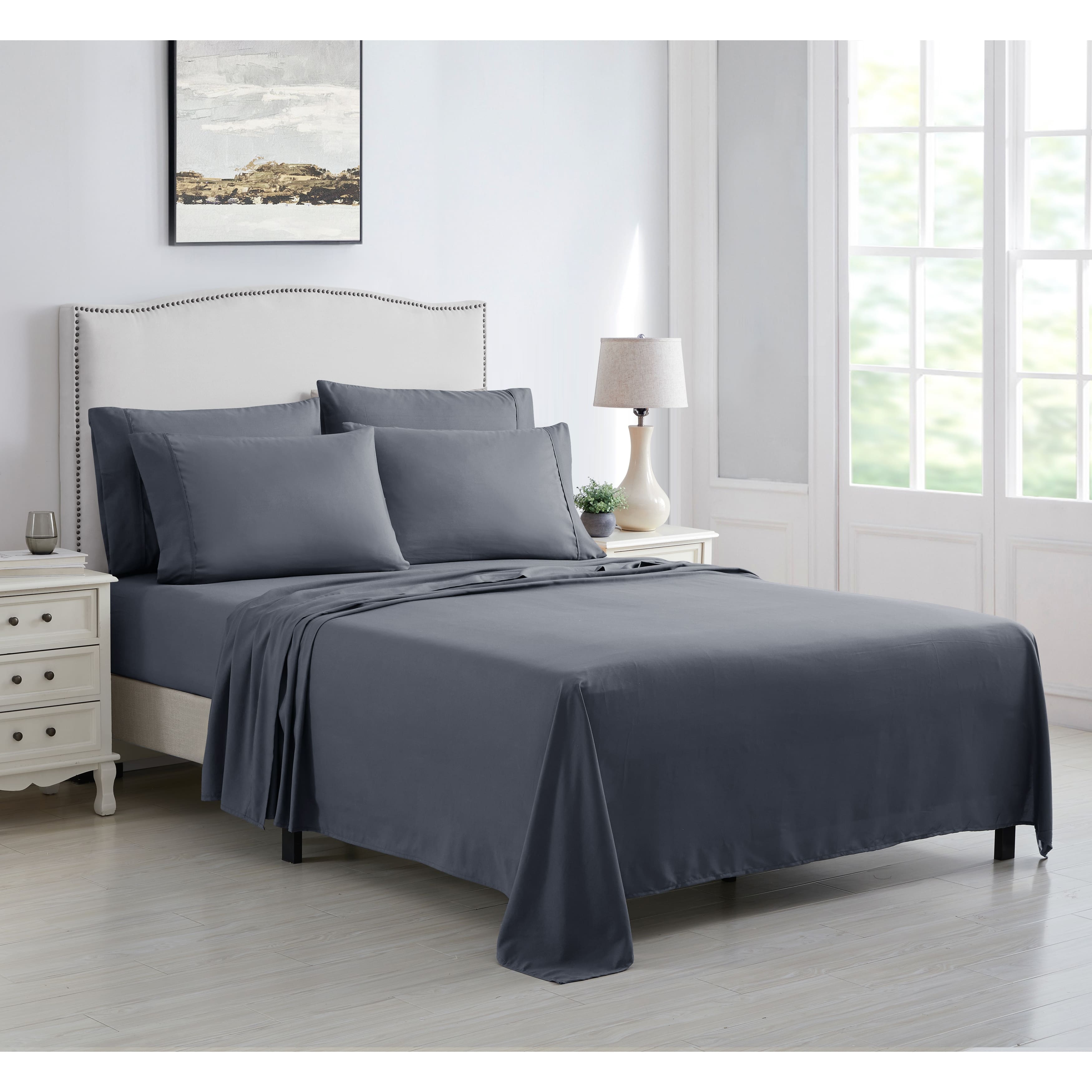 Kathy Ireland 6 Piece Brushed Microfiber Sheet Set On Sale Bed Bath