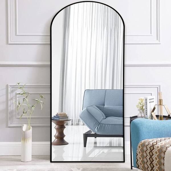 Arched Full Length Mirror Free Standing Leaning Mirror Hanging Mounted