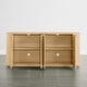 preview thumbnail 11 of 16, 70-inch Wide Modern Sideboard Cabinet with Semi-Cylindrical Columns