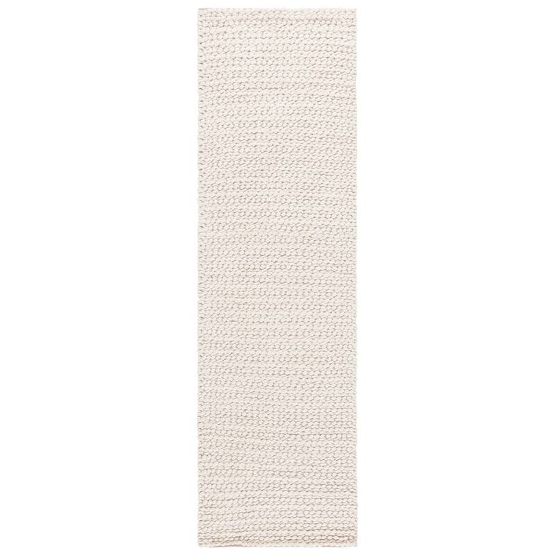 SAFAVIEH Hand-Loomed Natura Cliona Transitional Wool Rug - 2'3" x 8' Runner - Ivory