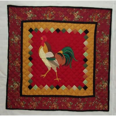 54" x 54" Rooster Table Topper