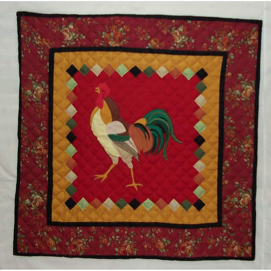 54" x 54" Rooster Table Topper