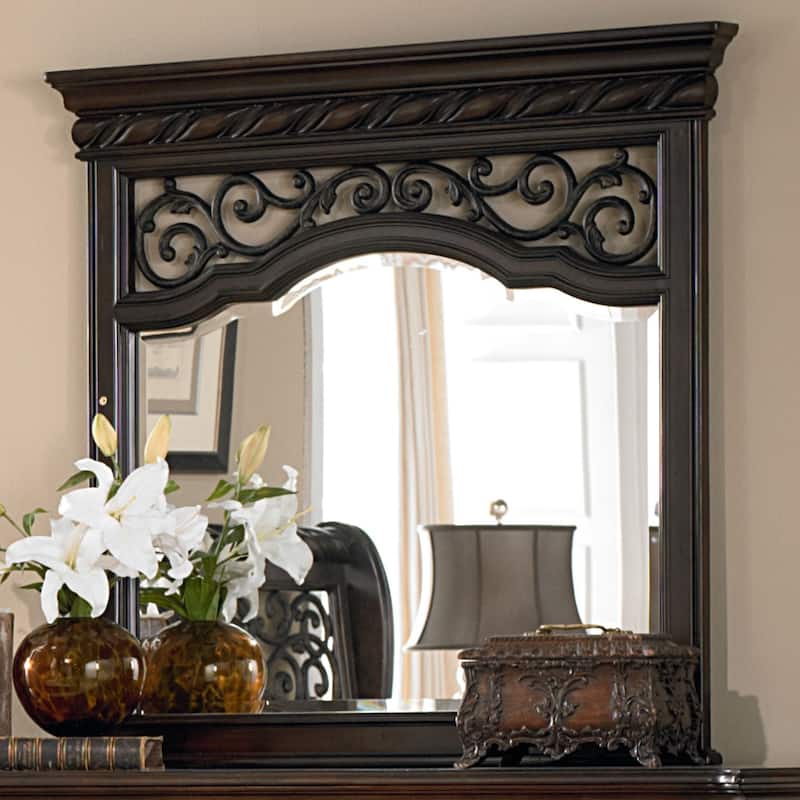 Copper Grove Arbor Place Brownstone Landscape Mirror - Brownstone