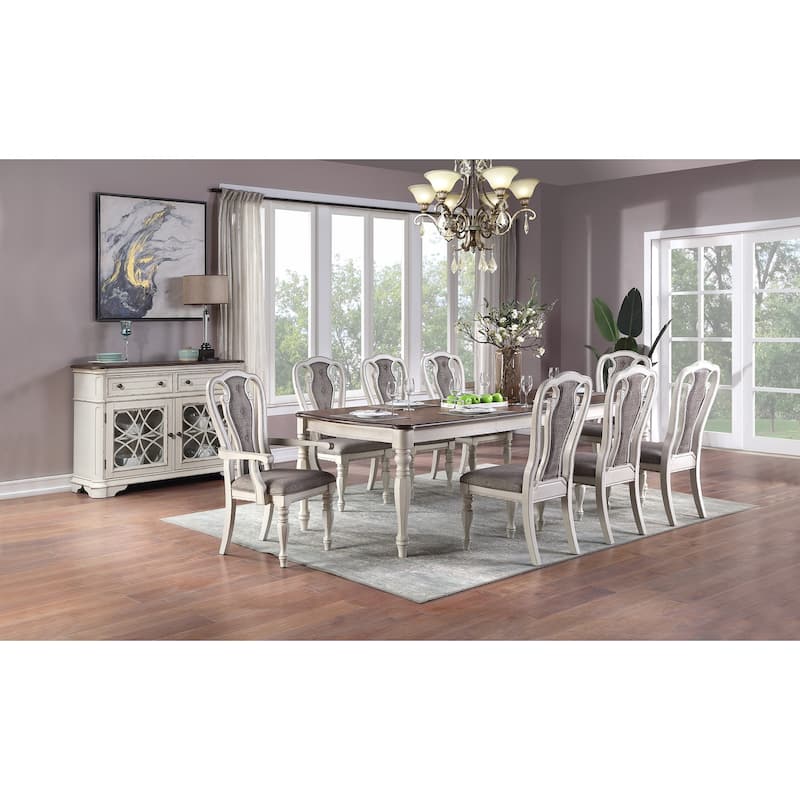 Set of 2 Dining Chairs Grey Upholstered Tufted unique Design Chairs Back Cushion Seat Dining Room