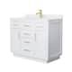 Option White, Gold Trim, White Quartz Top