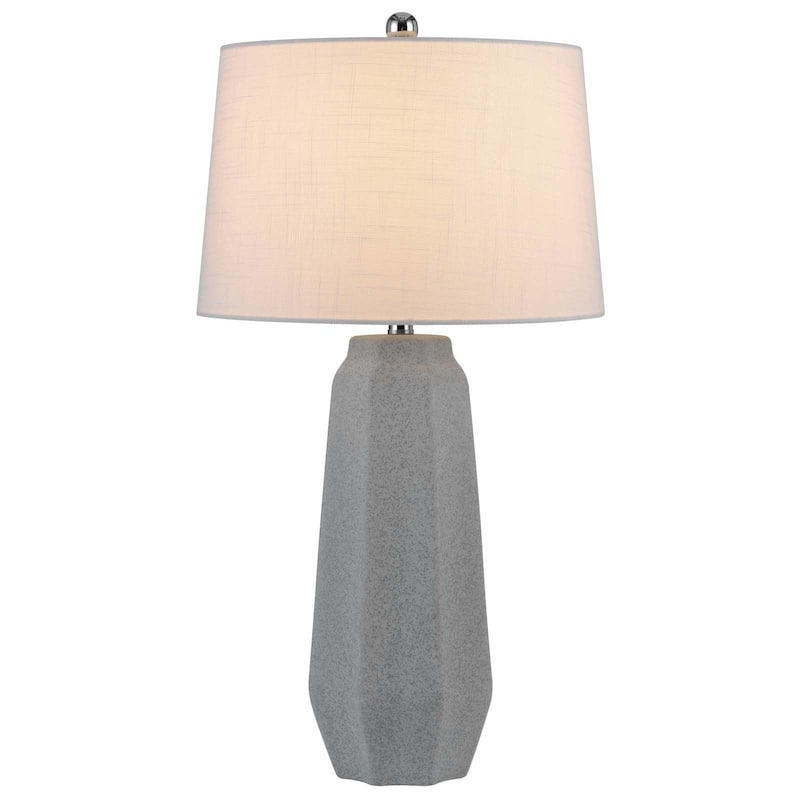 Drayton 30" Height Stone Grey Ceramic 2 Pack Table Lamps - One Size