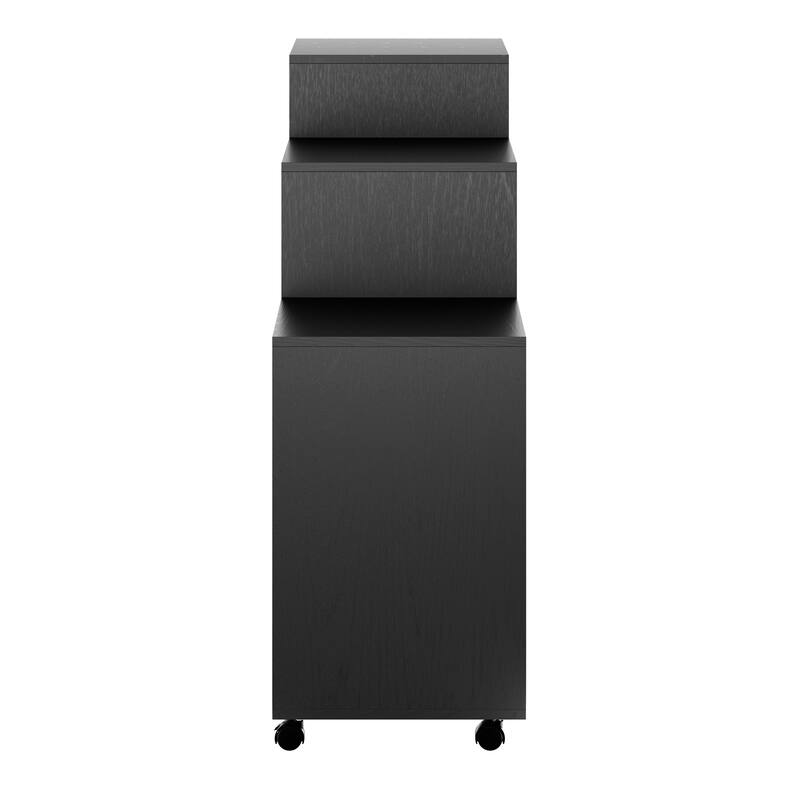 3-Piece Multi Drawer Storage Cabinet Set - 41.5" - Black