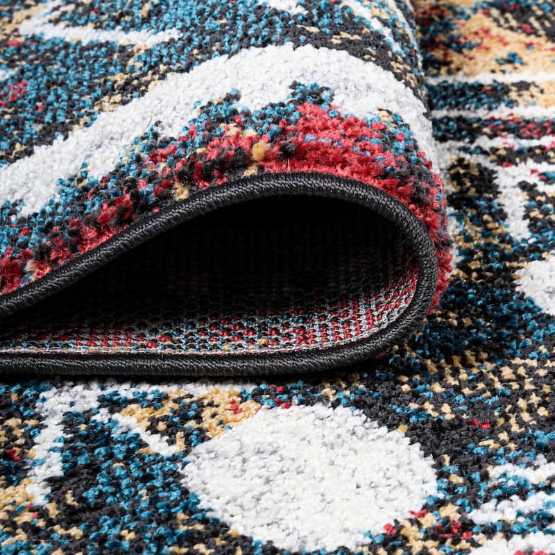 JONATHAN Y Palmette Distressed Kilim Area Rug