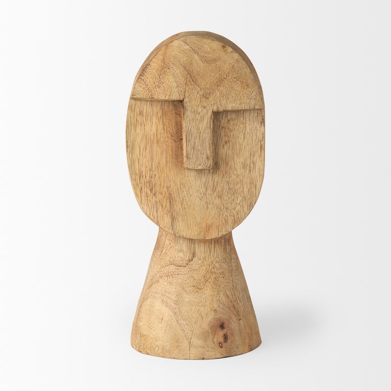 Ivan Large Wooden Head Sculpture