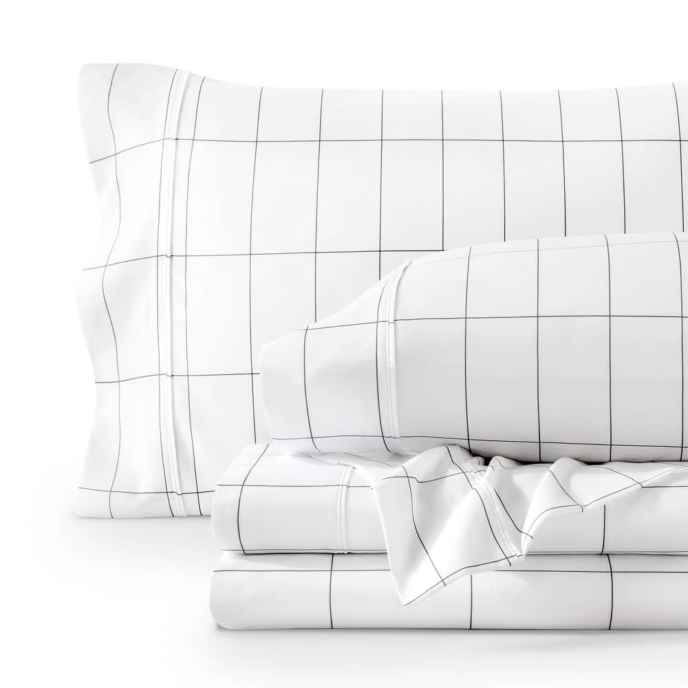 Bare Home Double Brushed Deep Pocket Printed Sheet Set