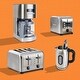 preview thumbnail 8 of 6, Kenmore 2-Slice Toaster, Stainless Steel, Extra Wide Slots, Bagel, Defrost, 9 Shade Settings
