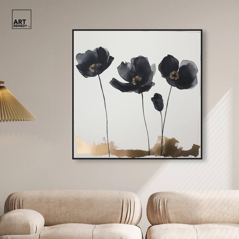 Nocturnal Flowers I Canvas by Art Remedy